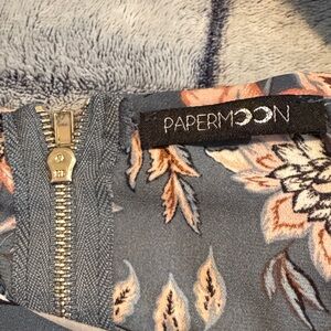 Papermoon Blue and Pink Floral Blouse